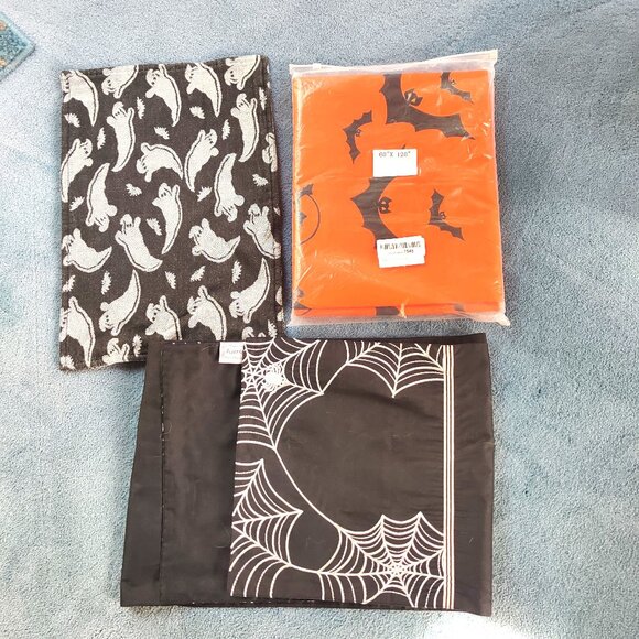Other - Halloween Tablecloth, Runner, and Placemat Set, New